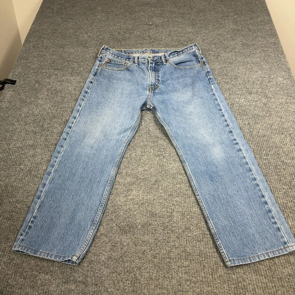 Levis 505 Straight Leg‎ Jeans Mens W36 Blue Regular Fit Denim Workwear Skate